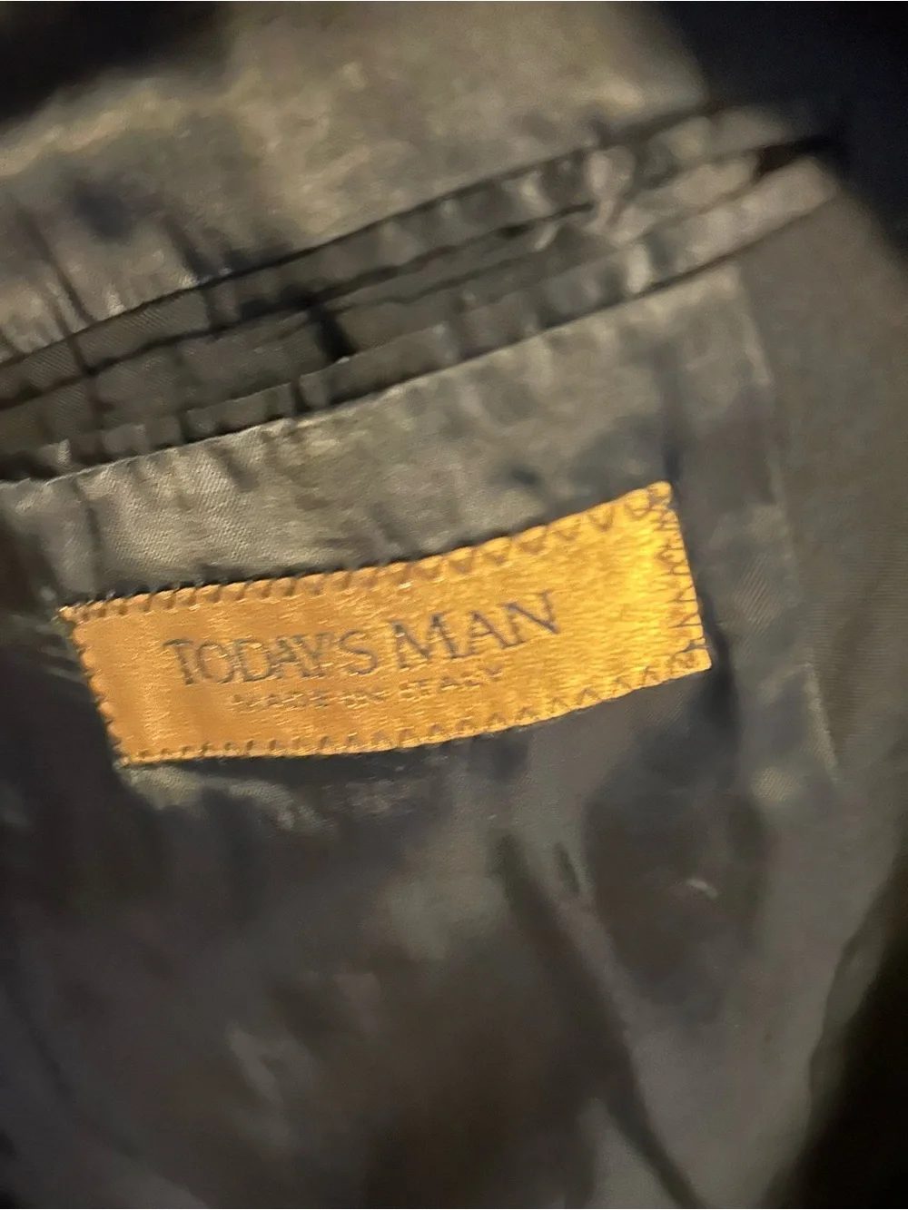 Classic Black Men's Two-Button Suit Jacket made in Italy
